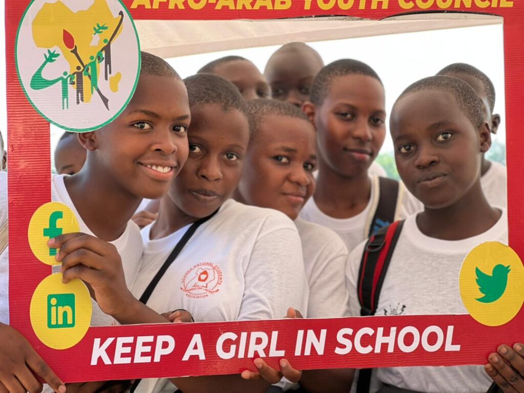 Afro-Arab Youth Council in partnership with UNSA launched the keep a girl child in school Campaign.