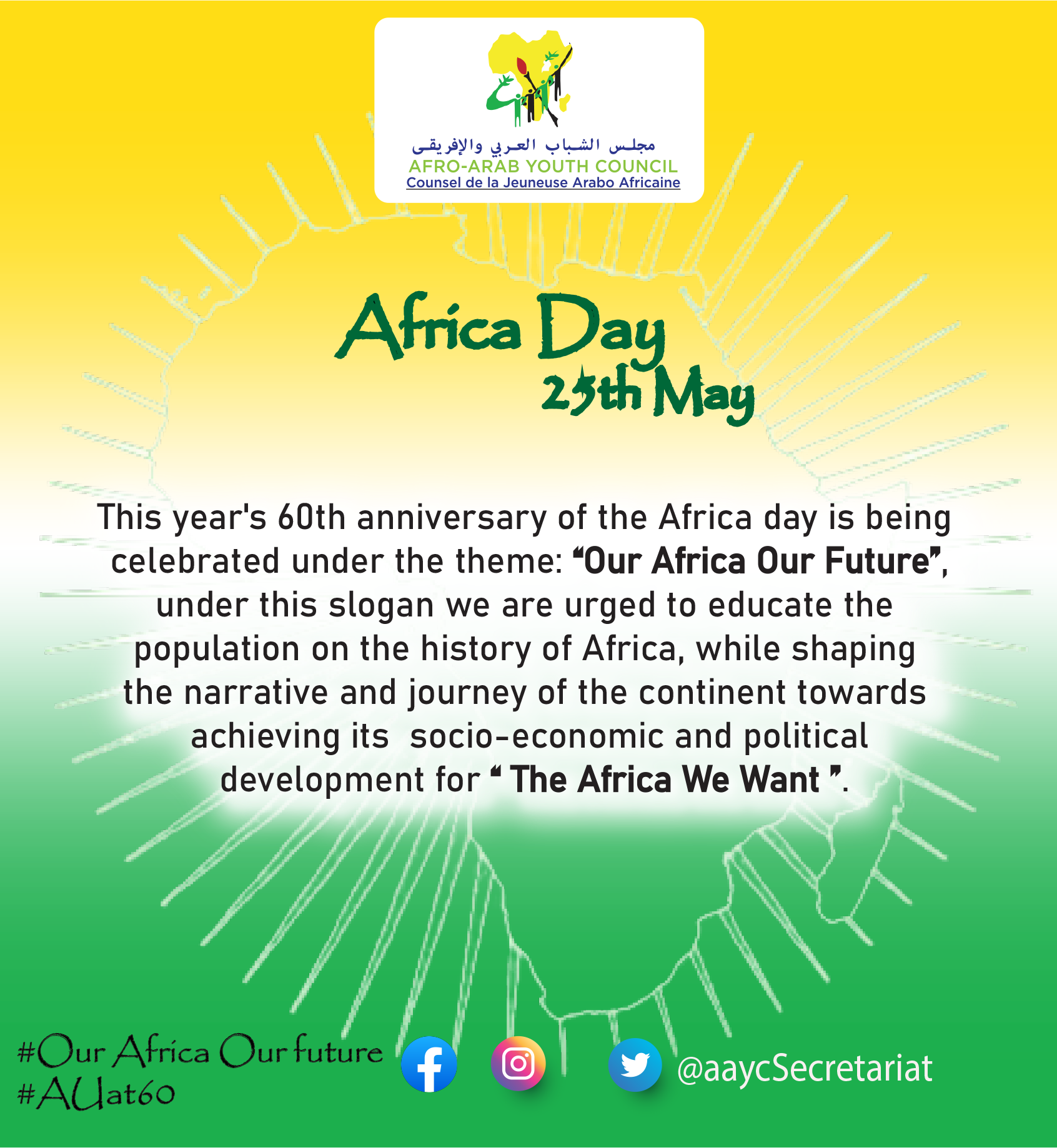 AFRO-ARAB YOUTH COUNCIL COMMEMORATES THE AFRICAN DAY