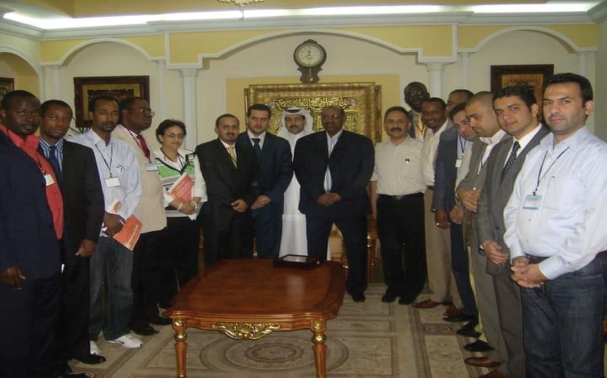 H.E.  Omar Hassan Al-Bashir meets the Afro-Arab Youth Council Executive Committee at State House Khartoum 2006