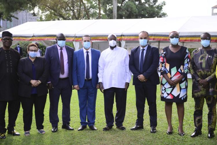 President Museveni meets AAYC Executive Committee.