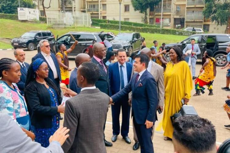 ICESCO DG arriving at the Opening ceremony in Makerere University.