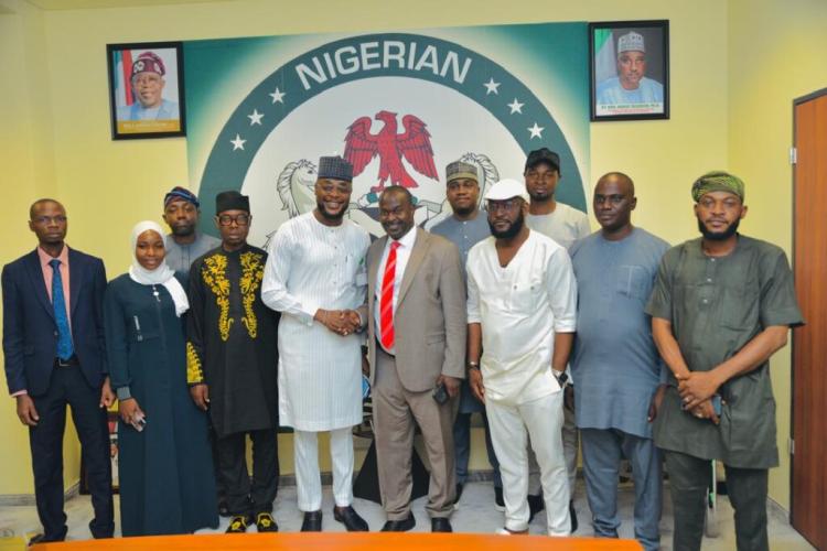 A meeting with Hon Olamijuwalo Ayodeji Alao Akala Member representing Ogbomoso North, South, and Oriire Federal Constituency Of Oyo state and the Chairman young parliamentary Forum of the National Assembly of Nigeria.