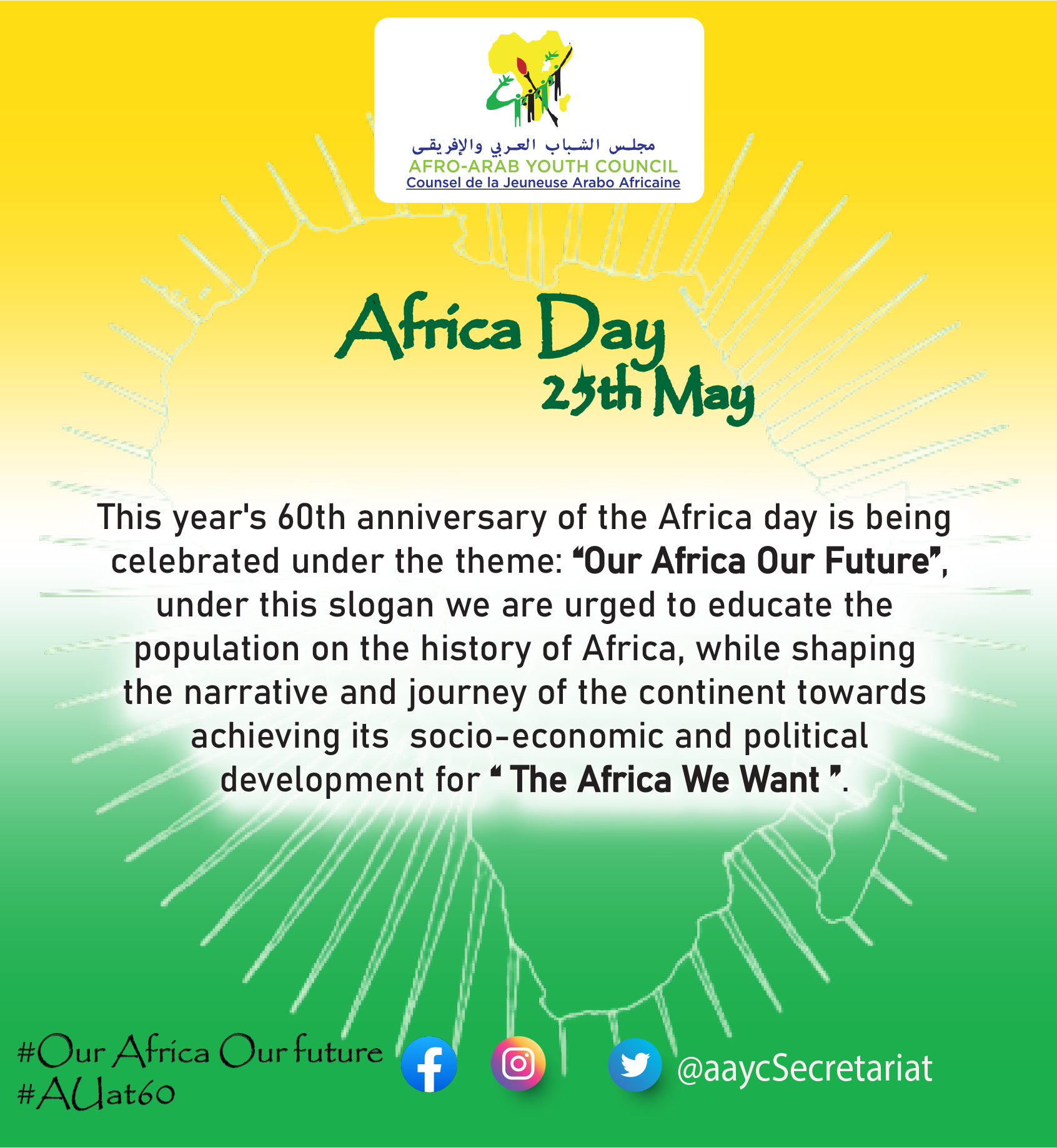 AFRO-ARAB YOUTH COUNCIL COMMEMORATES THE AFRICAN DAY - Afro Arab Youth ...