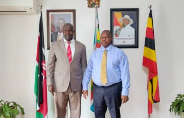 Kenya’s High Commissioner, Joash Maangi together with the Secretary General AAYC